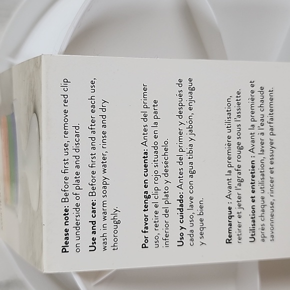 Wilton cake white serving plate removable pedestal fits Wilton 10" boards NEW - Picture 5 of 6